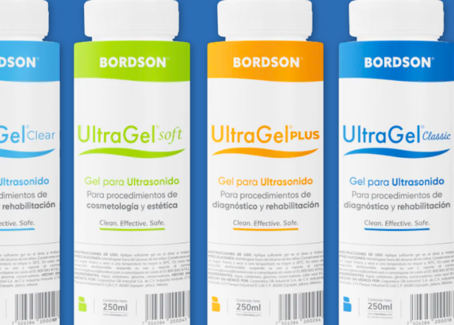 Línea UltraGel BORDSON en presentaciones de 250 ml